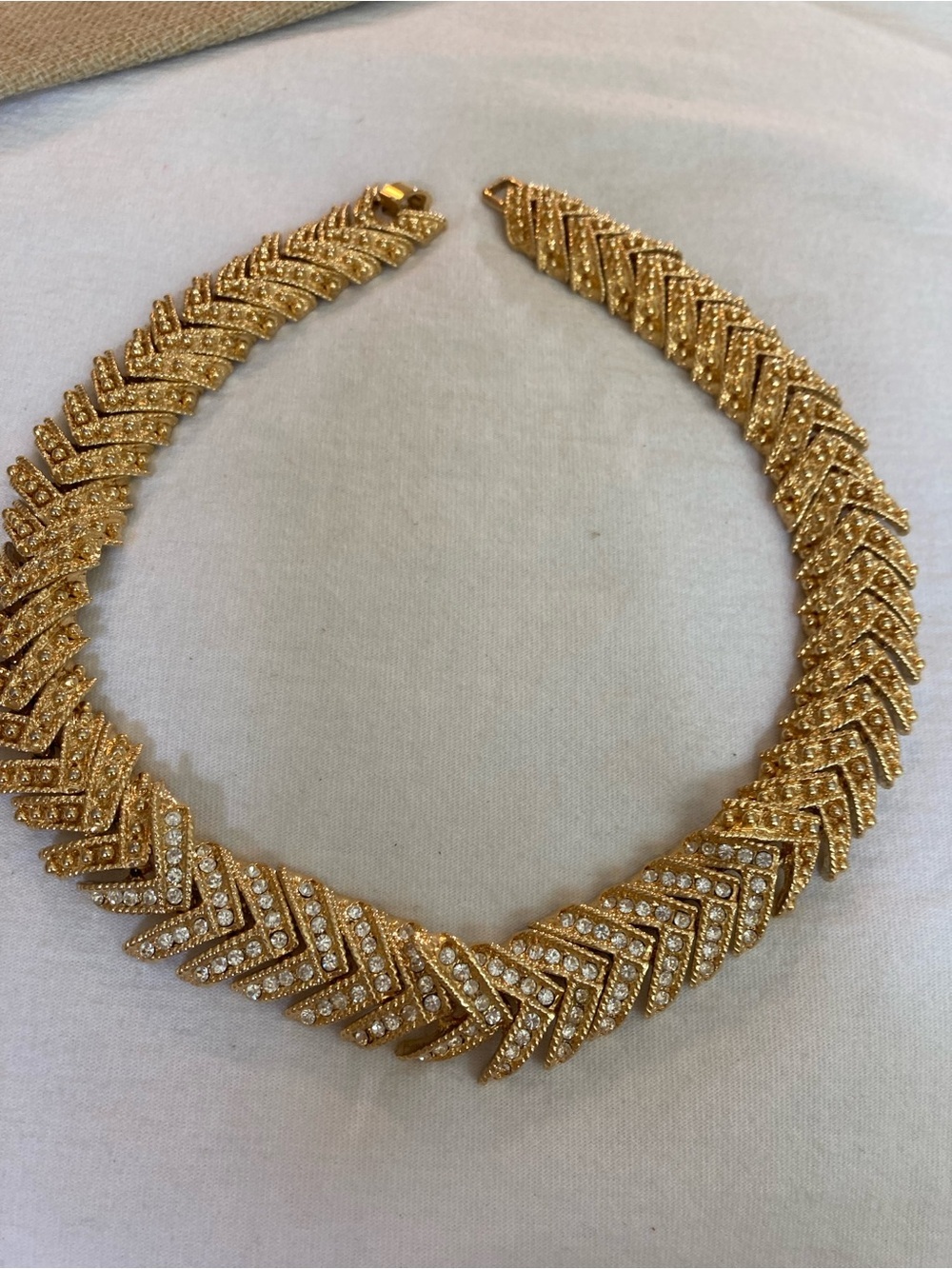 Statement Runway Vintage Necklace with Brilliant Crystals